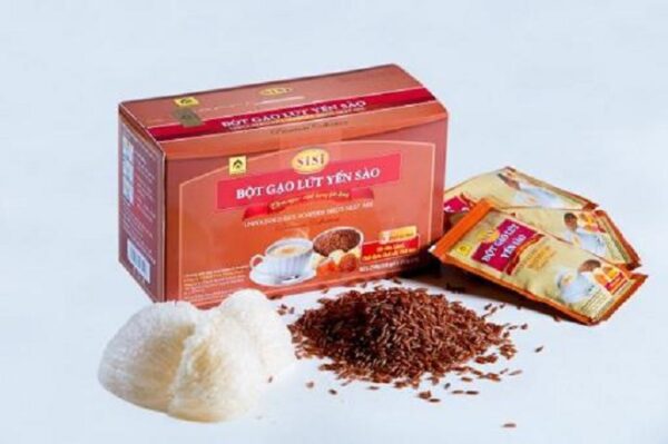Bột Gạo Lứt Yến Sào SiSi – Hộp 10 Gói – Yến Sào Plaza
