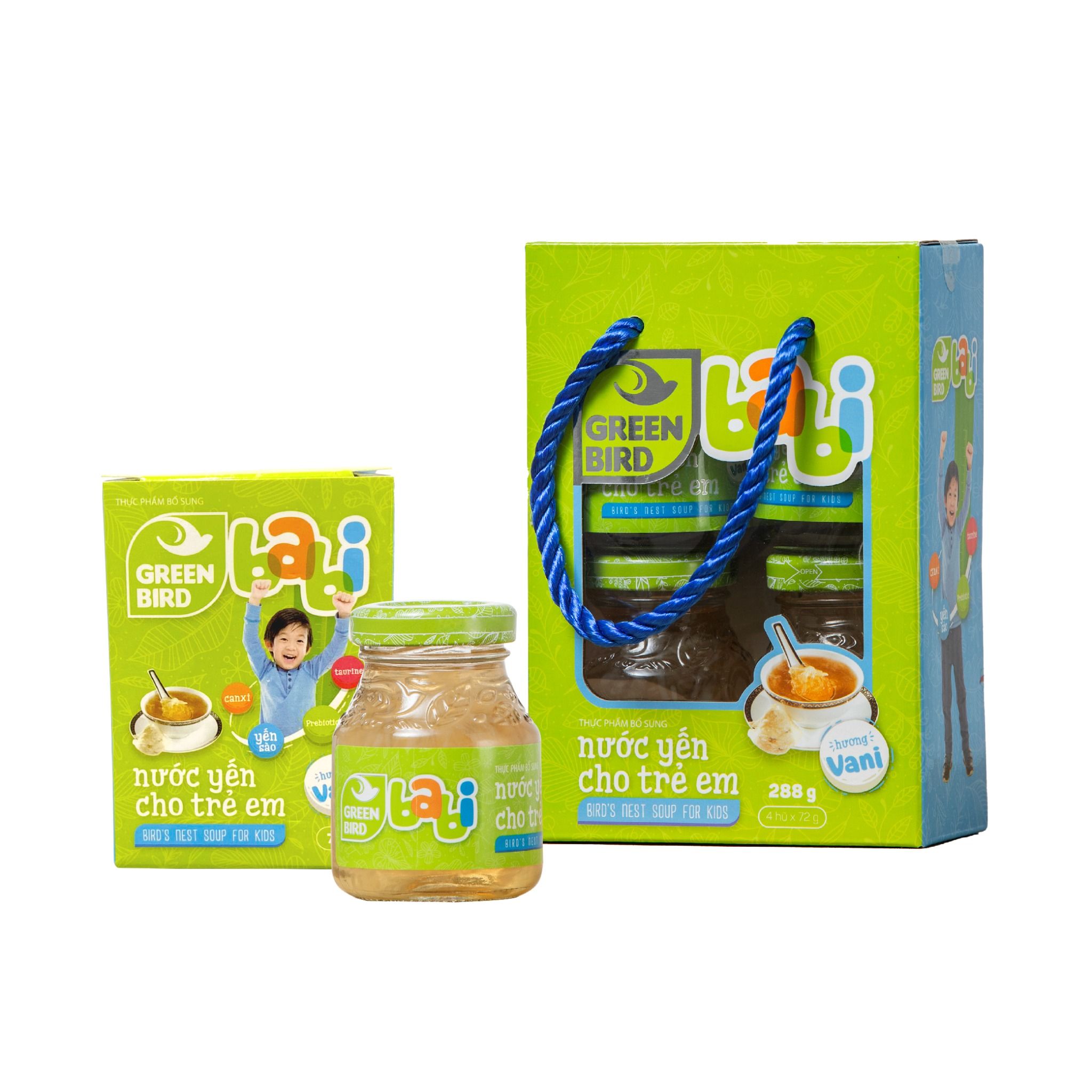 Green Bird – Babi Nước Yên Dành Cho Trẻ Em – 5 hũ*72ml – Yến Sào Plaza