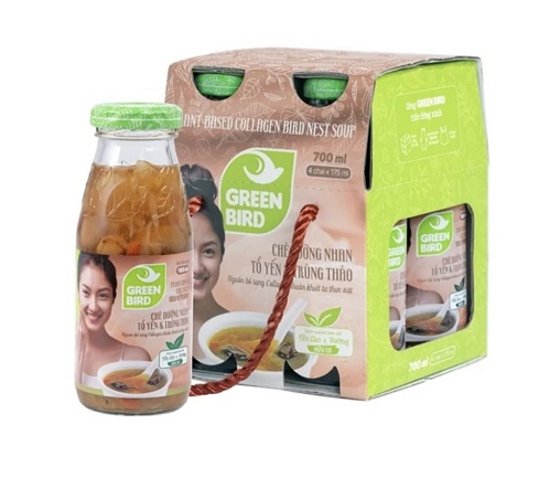 Green Bird – Yến Sào Dưỡng Nhan – 4 hũ * 185 ml – Nutrinest