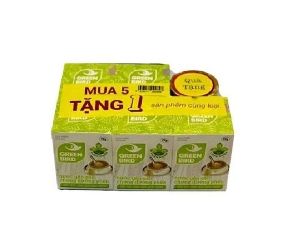 Nước Yến Sào Green Bird – Nutrinest – Mua 5 Tặng 1 – Lốc 6 Hũ