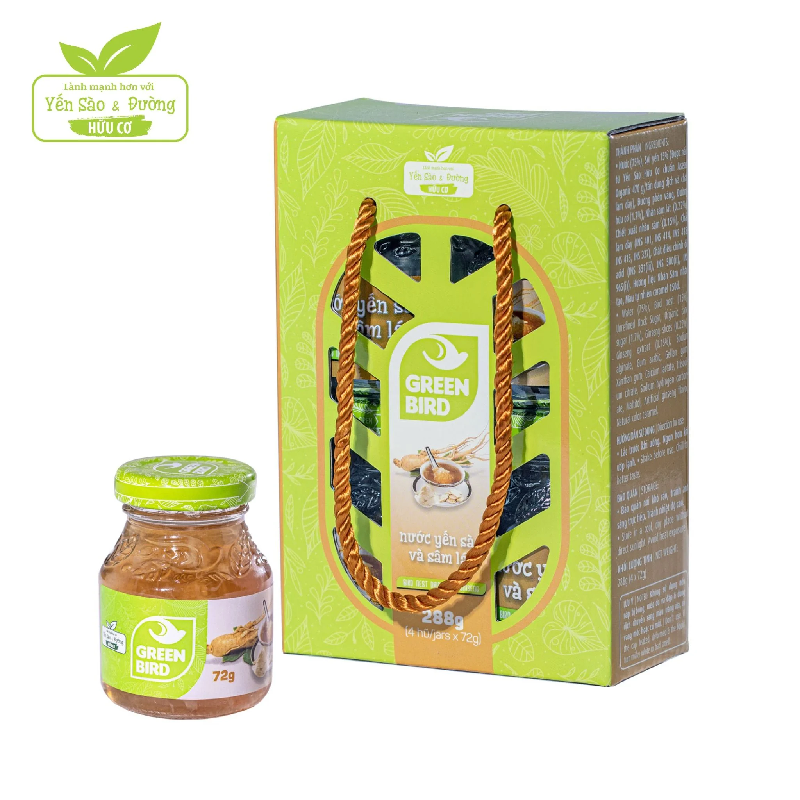 Nước Yến Sào và Sâm Lát – Lốc 4 hũ *72g – Yến Sào Plaza