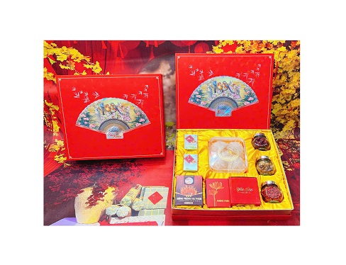 Hộp Quà Tết – 50g Tổ Yến Sào Khánh Hòa Sợi Dài Thượng Hạng – Yến Chưng 100% – Đông Trùng Hạ Thảo Và Các Loại Hạt