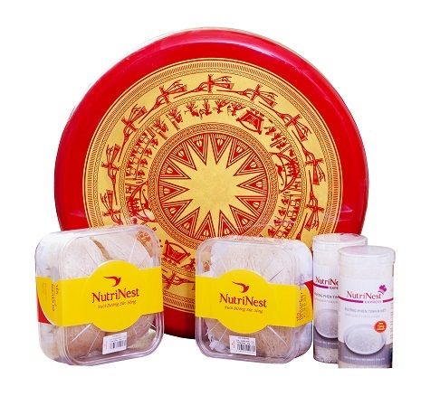 Hộp Quà Tặng Yến Sào “Trống Đồng Đông Sơn” 200g Yến Sào Rút Lông – Nutrinest