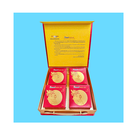 Bánh Trung Thu Yến Sào Sanest Khánh Hỏa Hộp 4 Bánh Mềm 120gr – Yến Sào Plaza