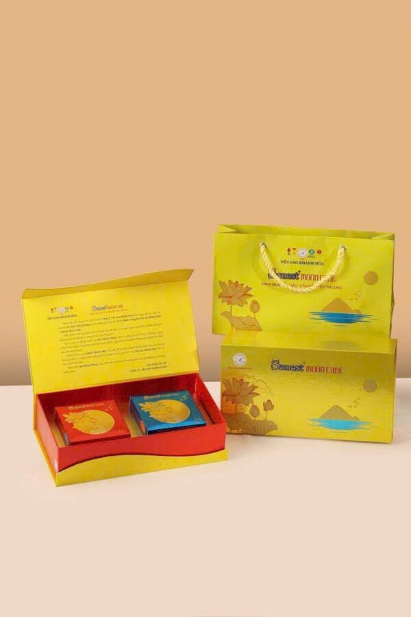 BÁNH TRUNG THU YẾN SÀO KHÁNH HÒA HỘP QUÀ 2 BÁNH 120G