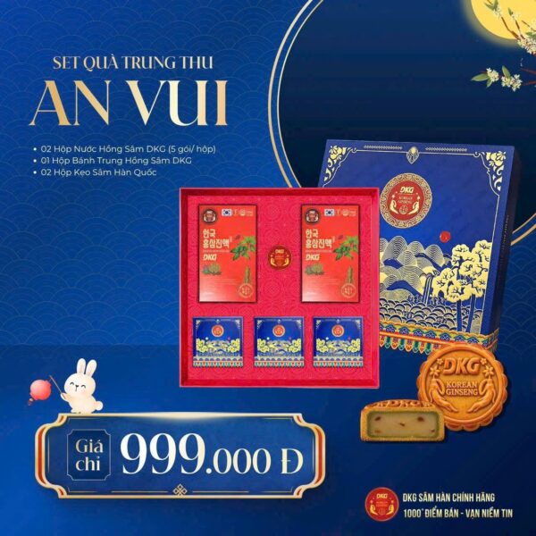 Hộp Quà Tặng Trung Thu An Vui – Nhân Sâm DKG Và Bánh Trung Thu - 990.000₫